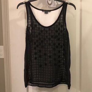 A/X Armani Exchange black/white w/ sequins, Medium